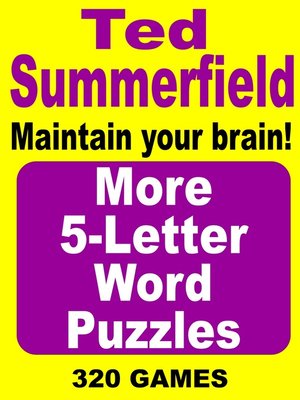 cover image of More 5-Letter Word Puzzles
